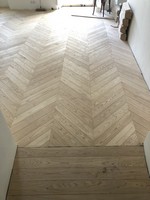 Chestnut chevron solid flooring