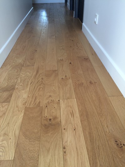 Wide boards solid oak flooring